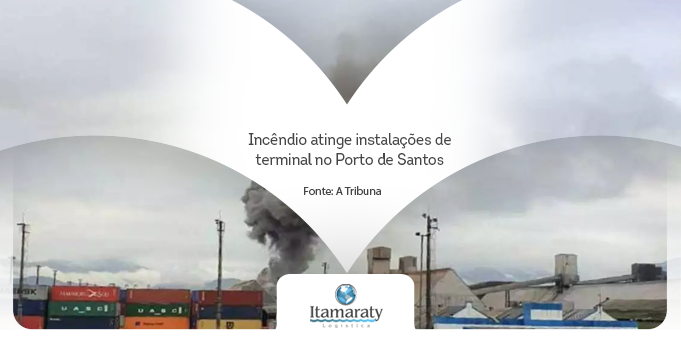 Incêndio de pequenas proporções atingiu o Terminal Portuário de Santos